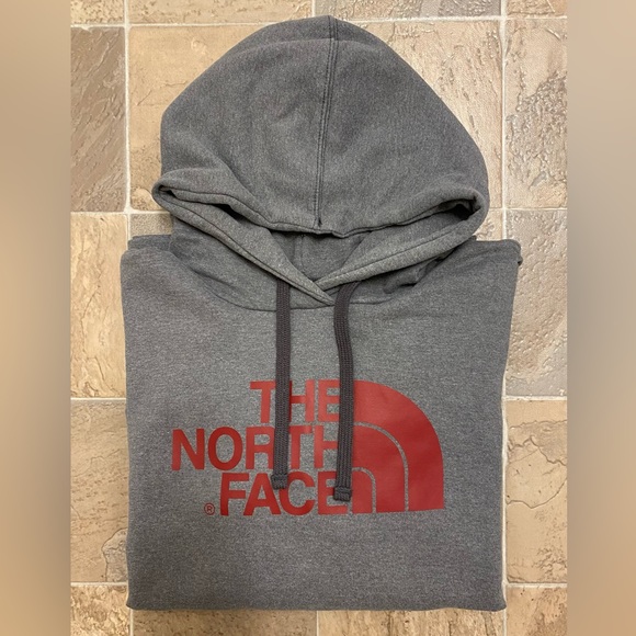 The North Face Other - The North Face Hoodie / Sweater - (Gray, Red) - Like New Condition